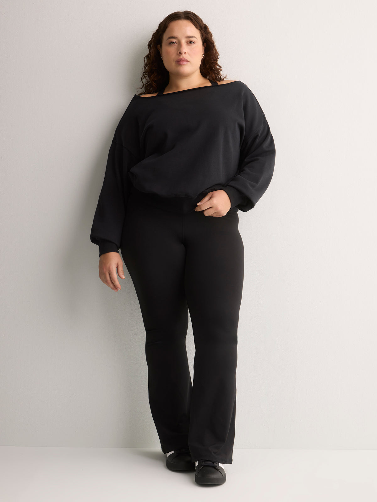 Off-Shoulder Year Round French Terry Sweatshirt - Fabletics