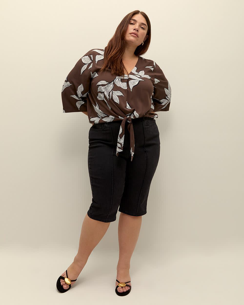 Capri en denim avec pli, coupe galbée - d/C JEANS