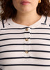 White and Navy Striped Henley Long-Sleeve Tee - Levi's