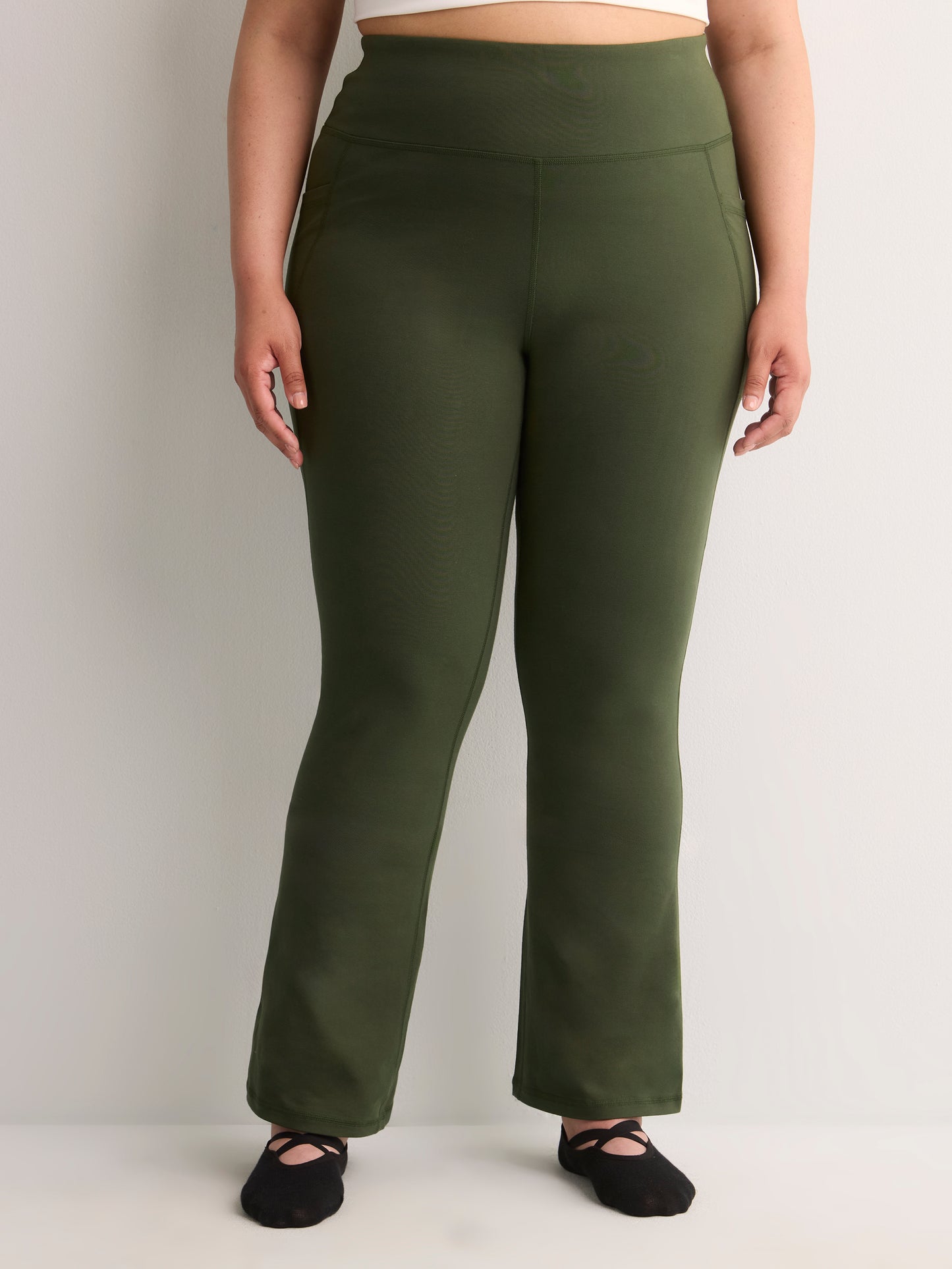Coloured Cotton-Knit Essential Yoga Pant - Active Zone