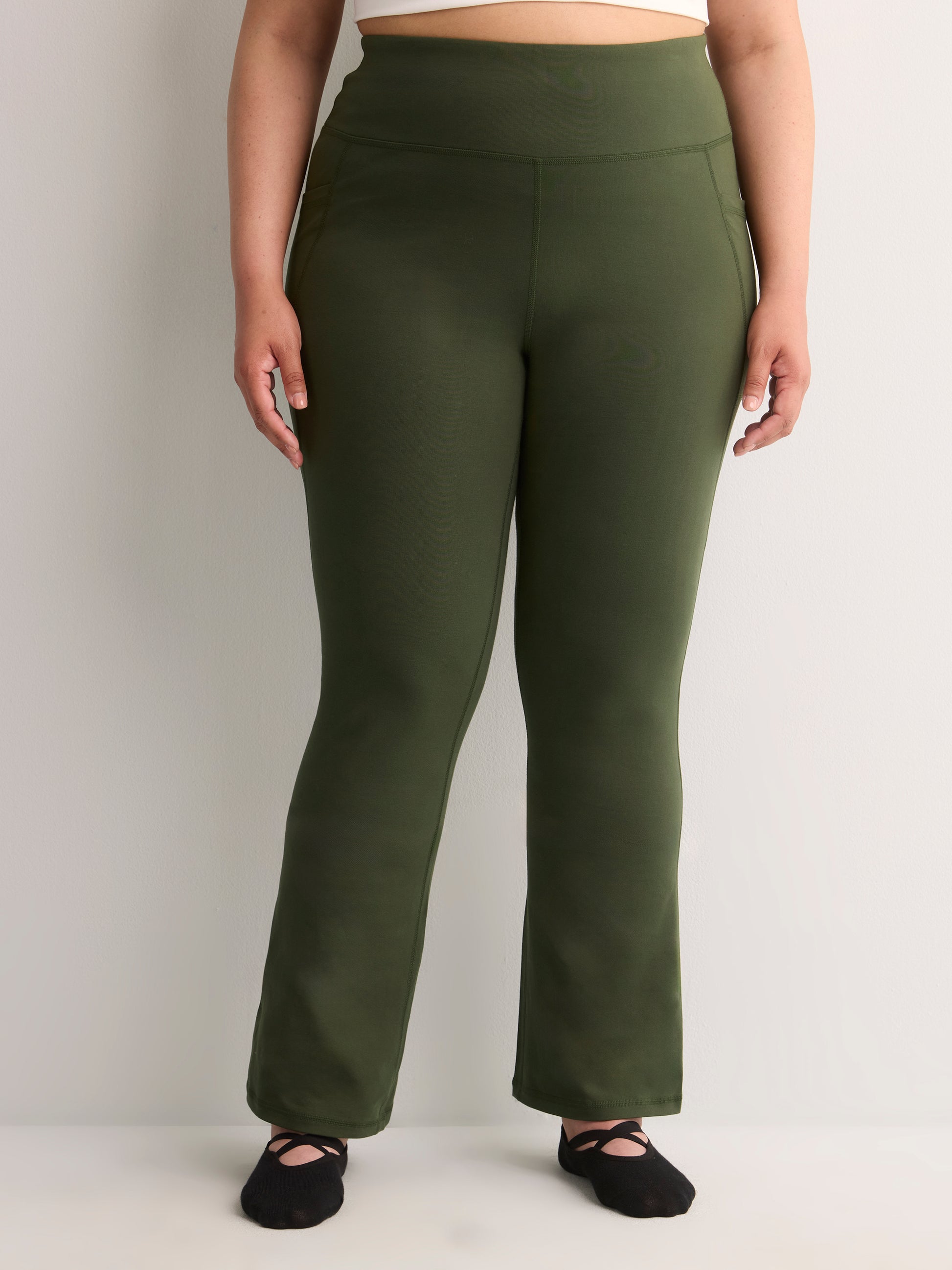 Coloured Cotton-Knit Essential Yoga Pant - Active Zone