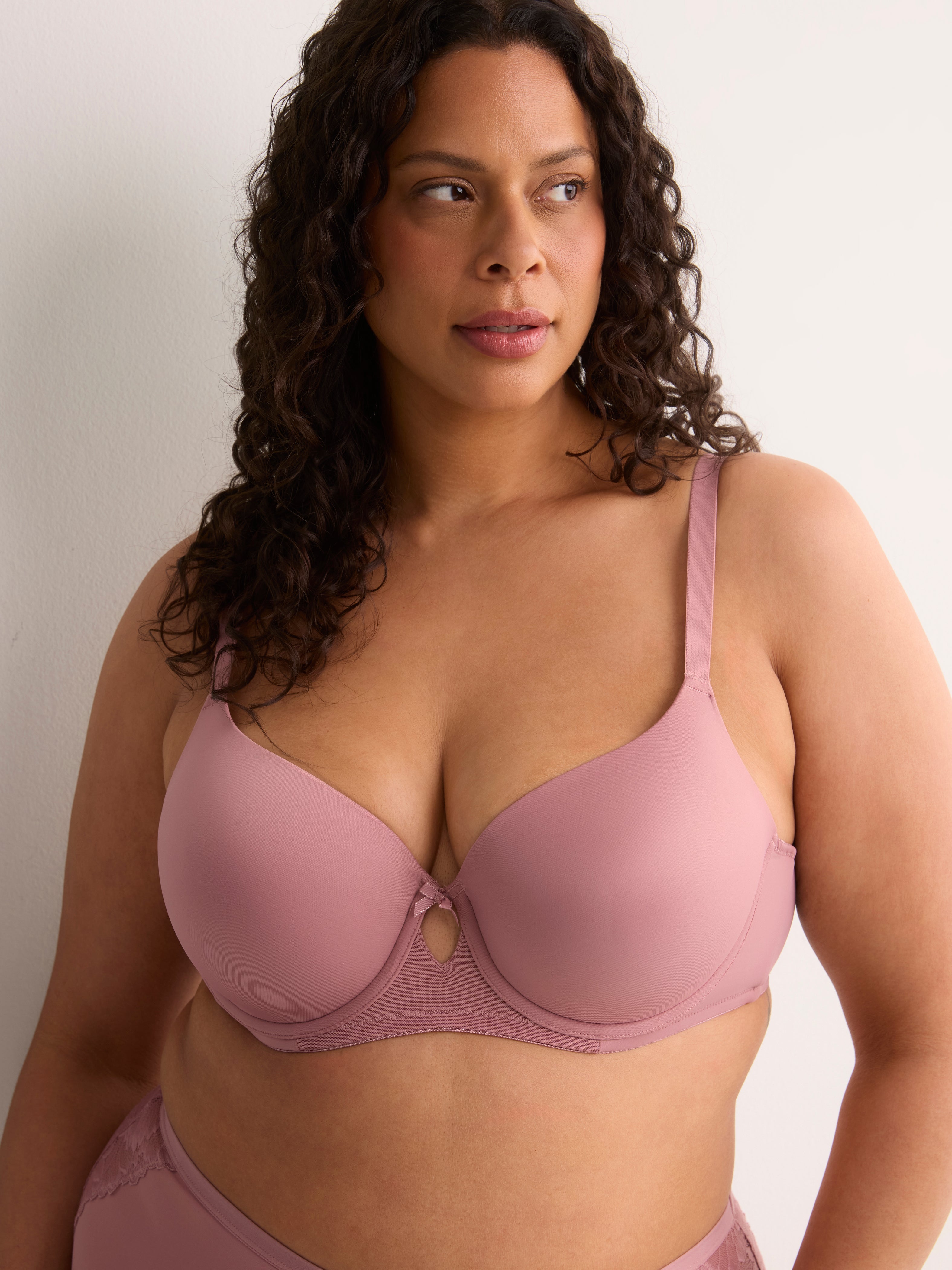 Rose Microfiber Padded T-Shirt Bra - Déesse Collection