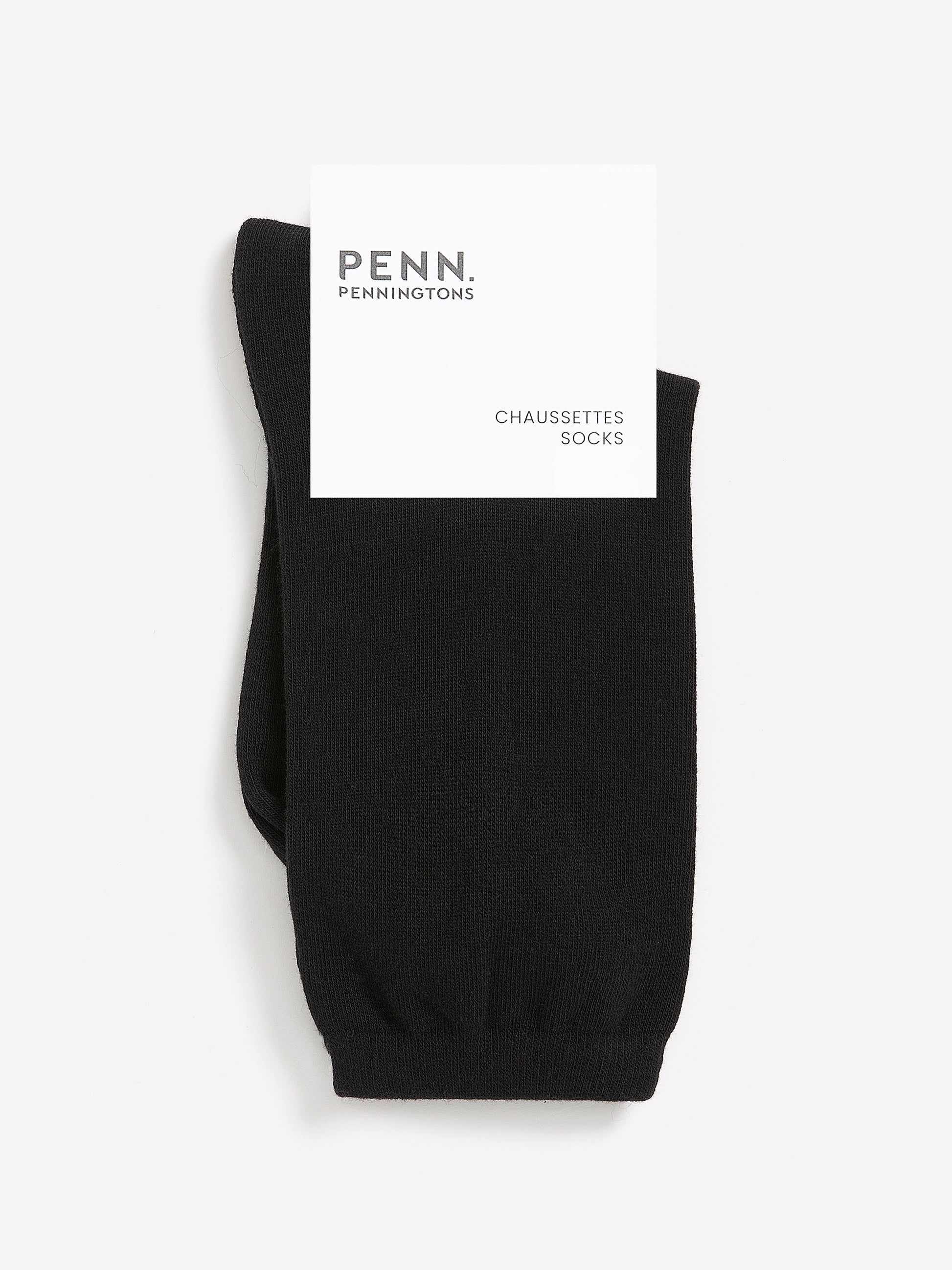 Black Basic Crew Socks