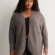 Black Heather Cocoon Sweater Cardigan