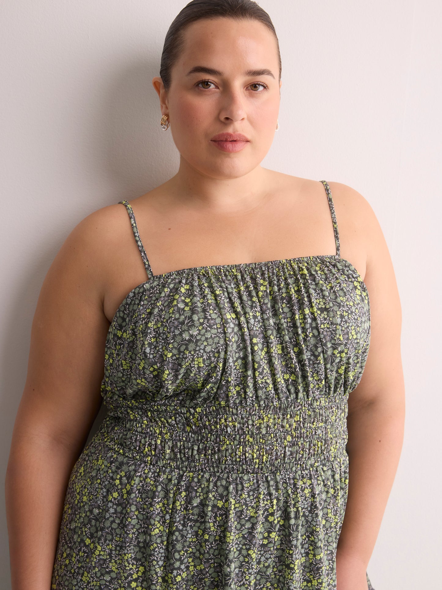 Robe longue sans manches à taille élastique - Addition Elle