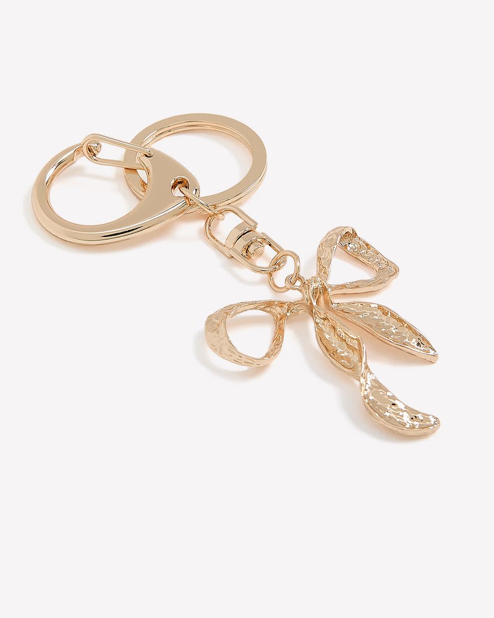 Porte-clé/Breloque en forme de boucle dorée