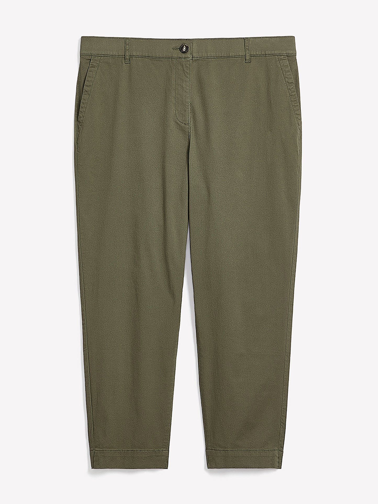 Pantalon chino uni à jambe fuselée
