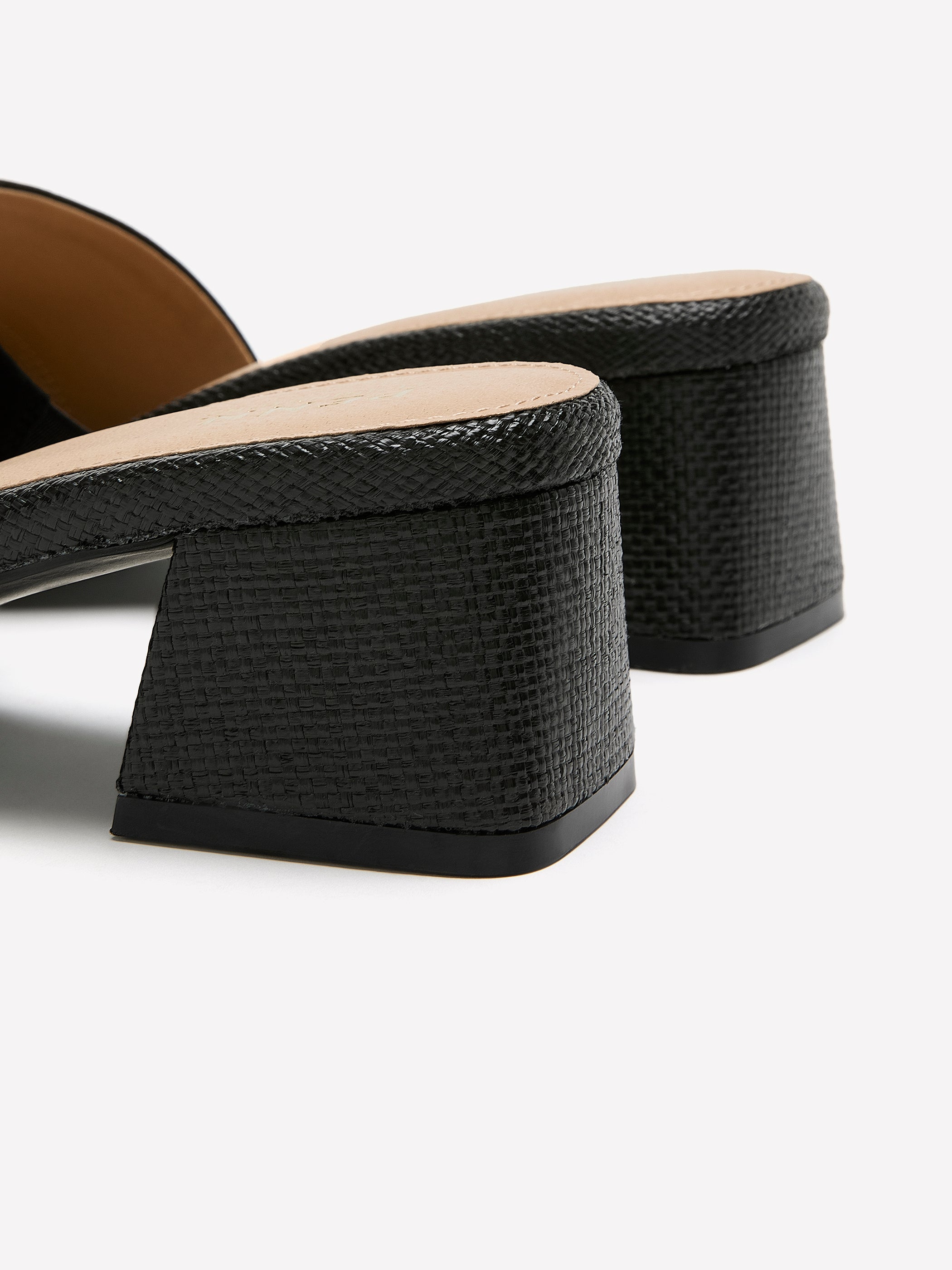 Extra Wide Width, Faux-Suede Block-Heel One-Band Slide