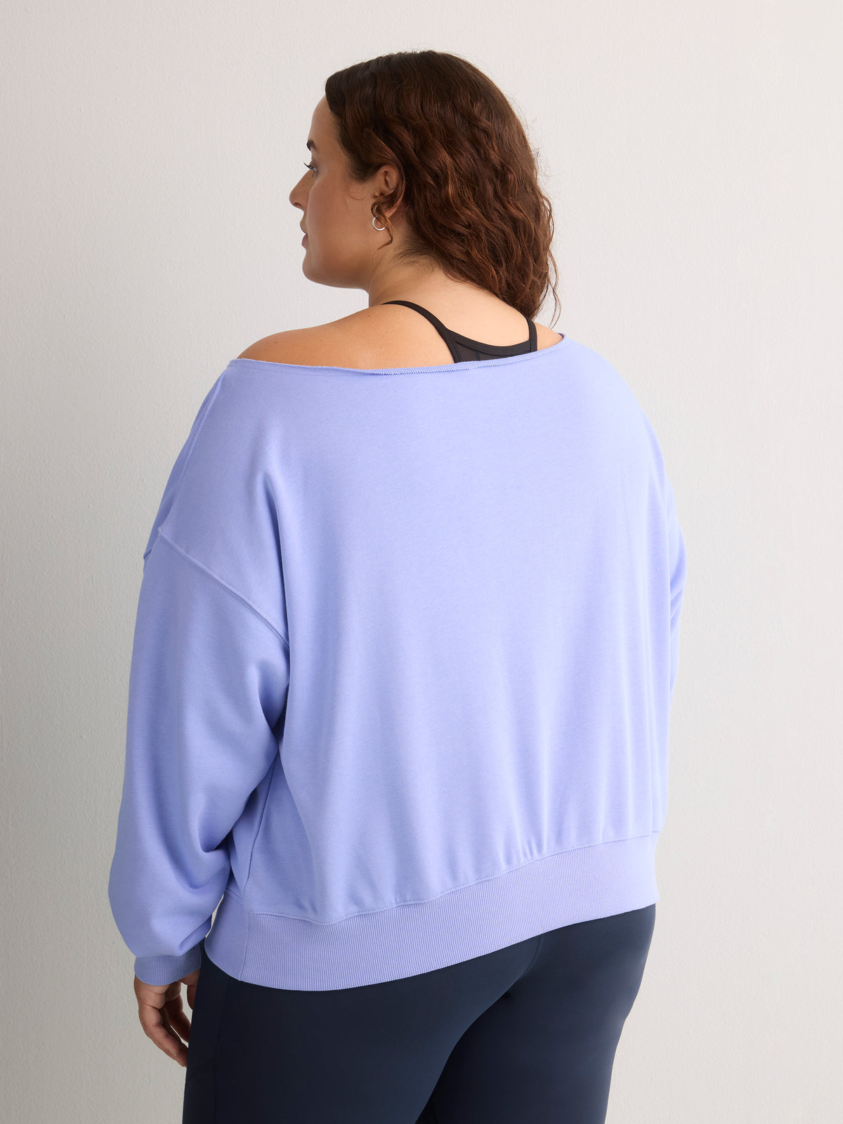 Off-Shoulder Year Round French Terry Tunic - Fabletics