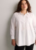 White Cotton Poplin Tunic Shirt
