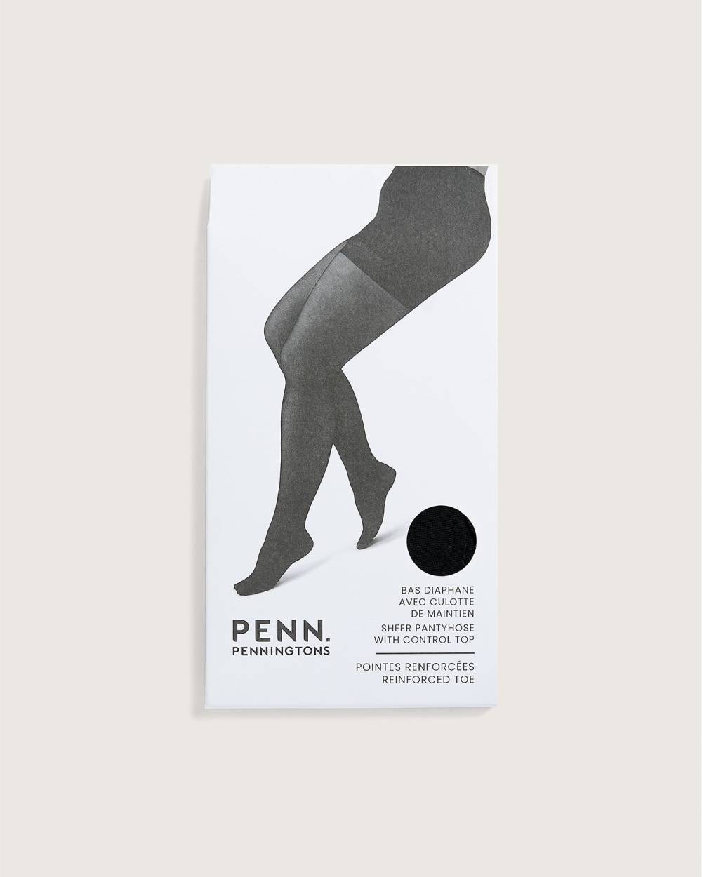 Bas de nylon soyeux avec culotte de maintien