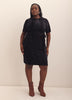 Velvet T-Shirt Dress with Side Knot