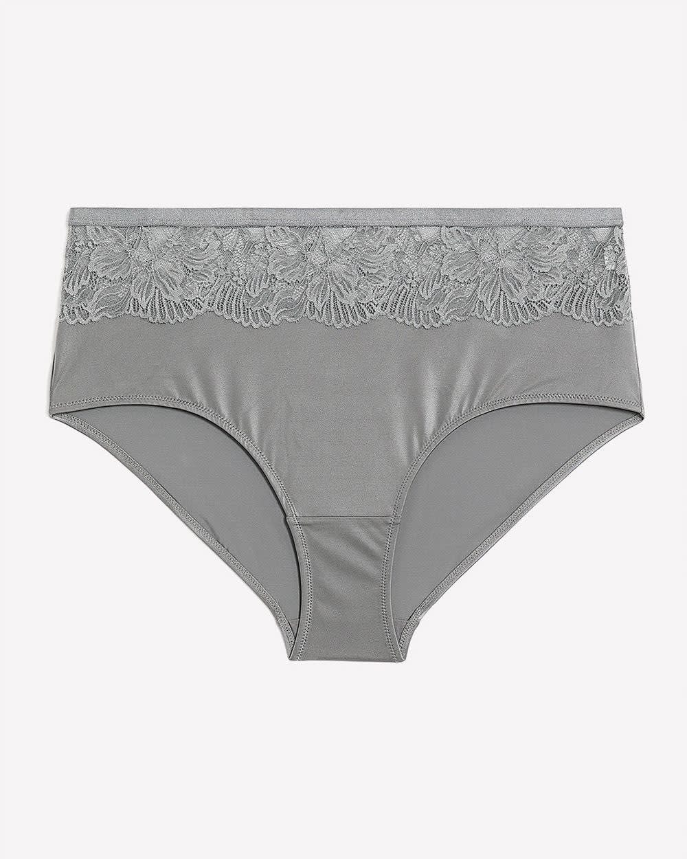 Culotte classique en microfibre avec bande de dentelle - ti Voglio