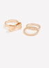 Assorted Golden Rings with Bow, Set of 3