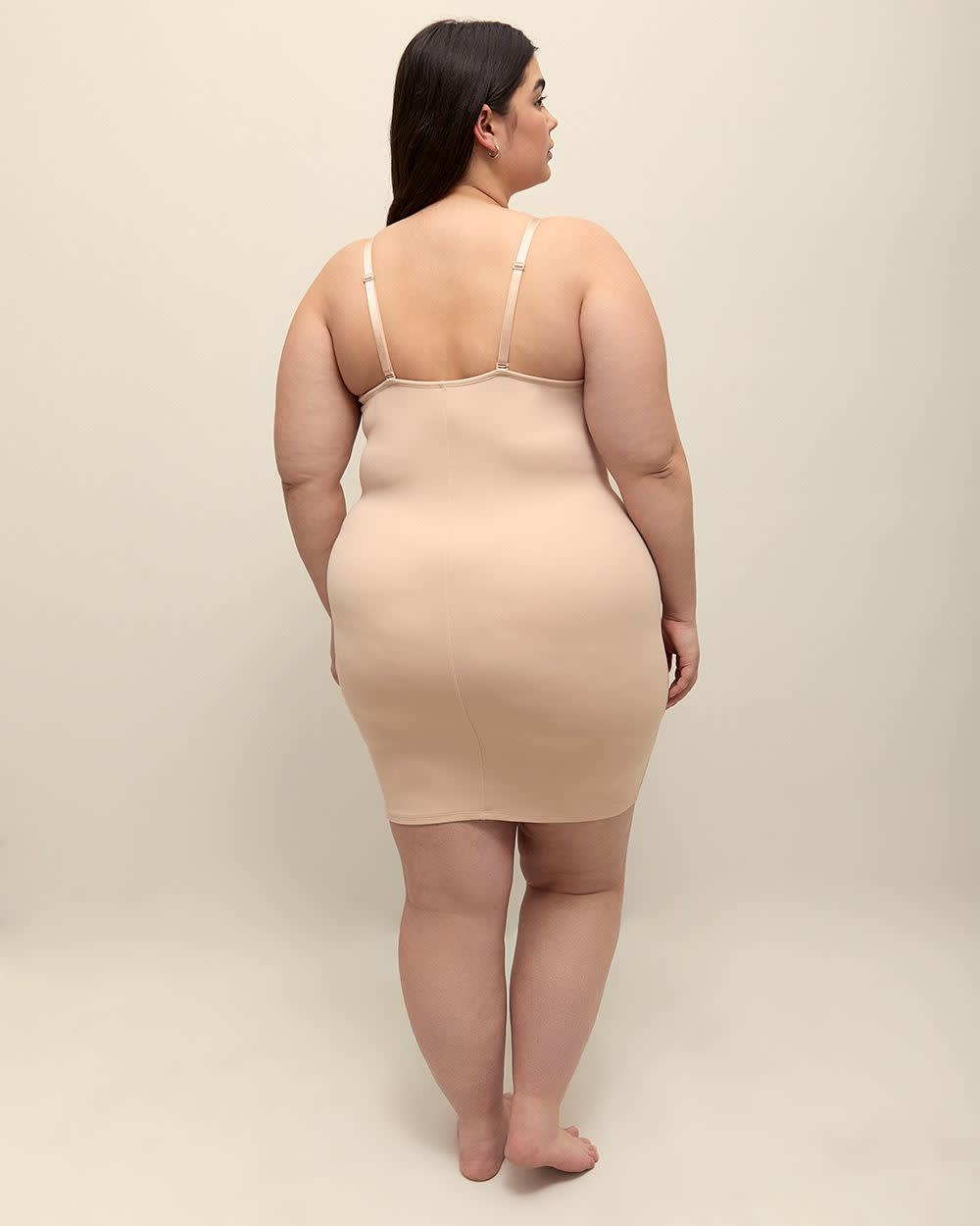 Shaping Slip Dress With Open Bust - tiVOGLIO