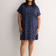 Printed Cotton Short-Sleeve Sleepshirt - tiVOGLIO