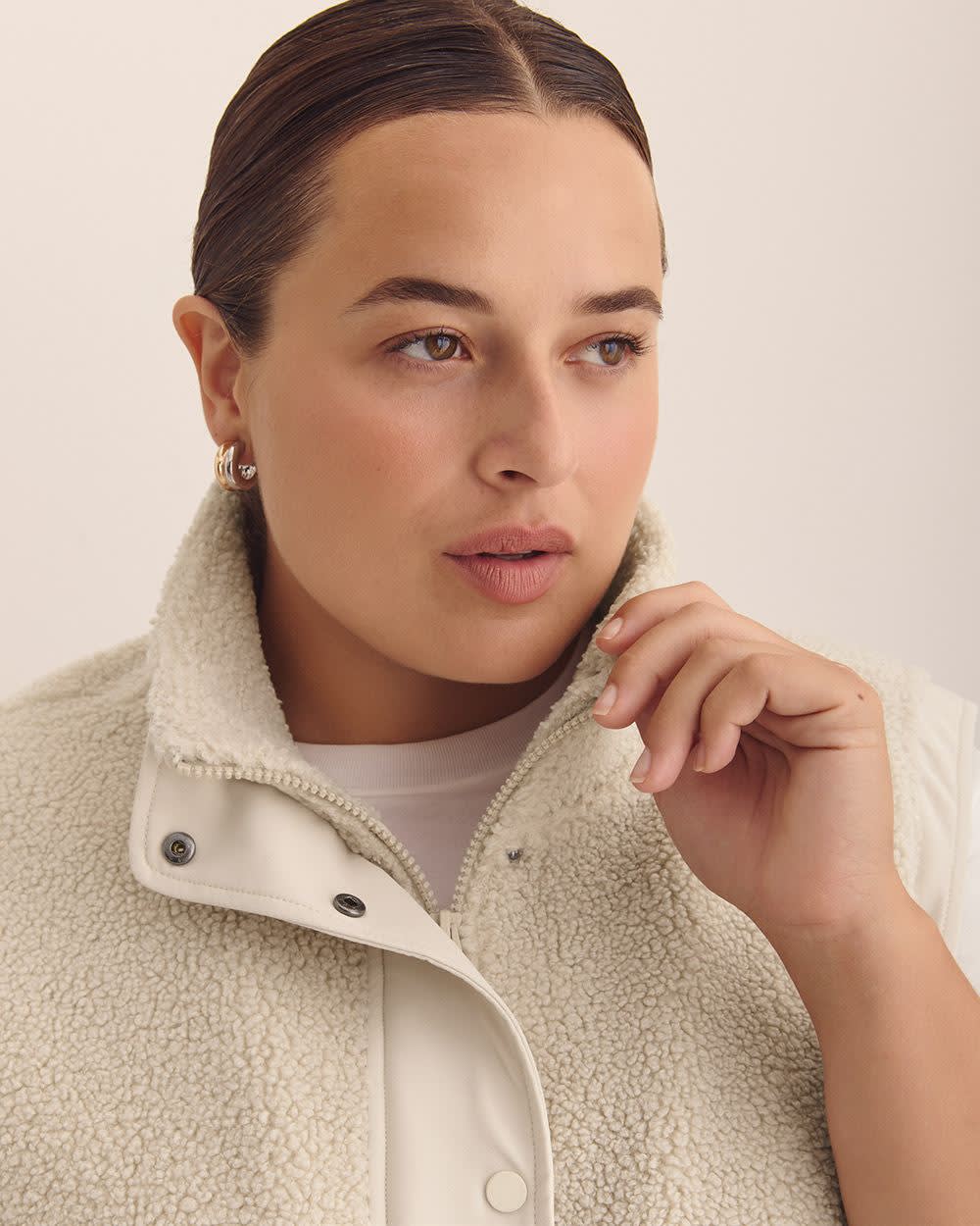 Veste en sherpa à col montant - Active Zone