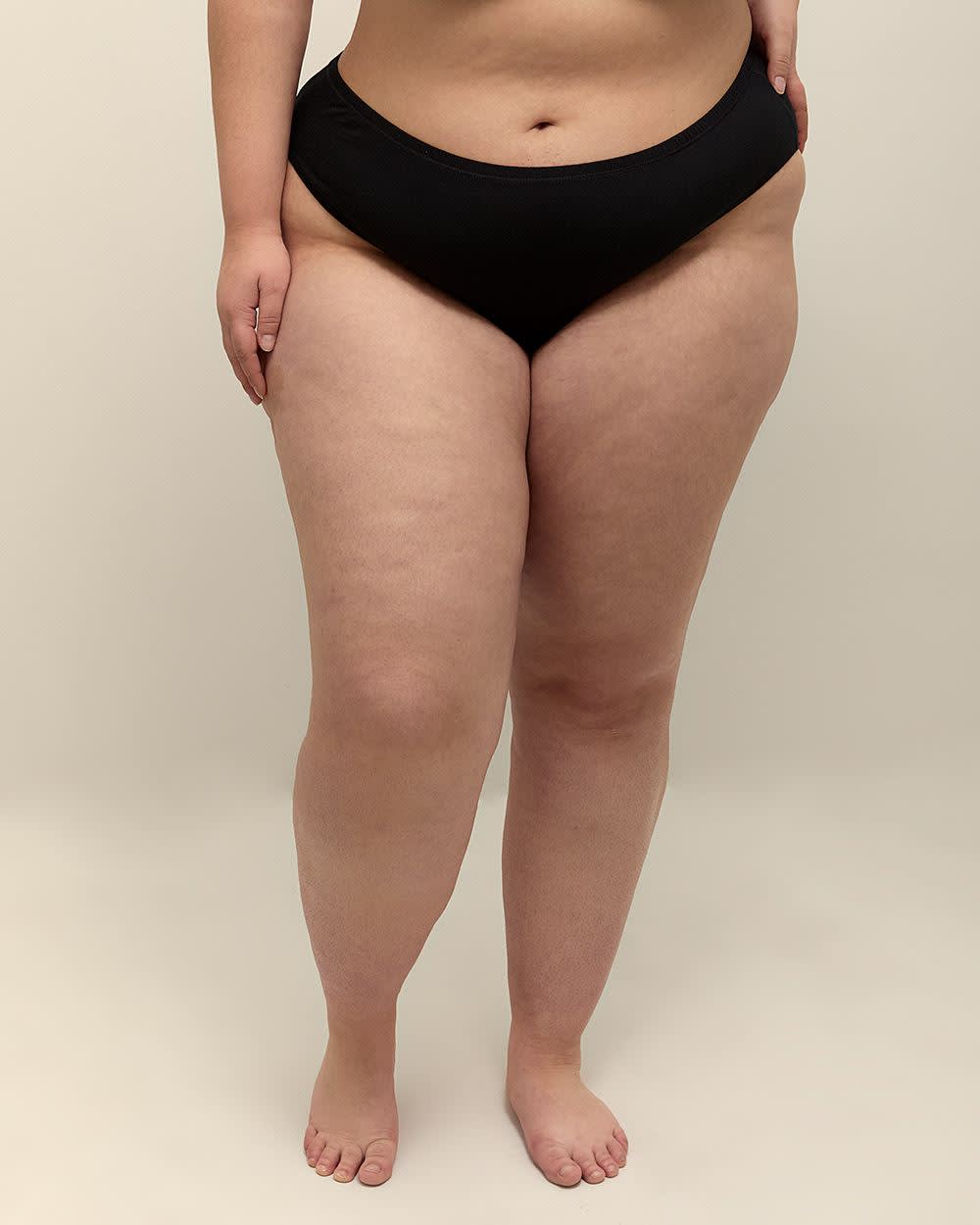 Basic High-Cut Cotton Solid Brief - ti Voglio