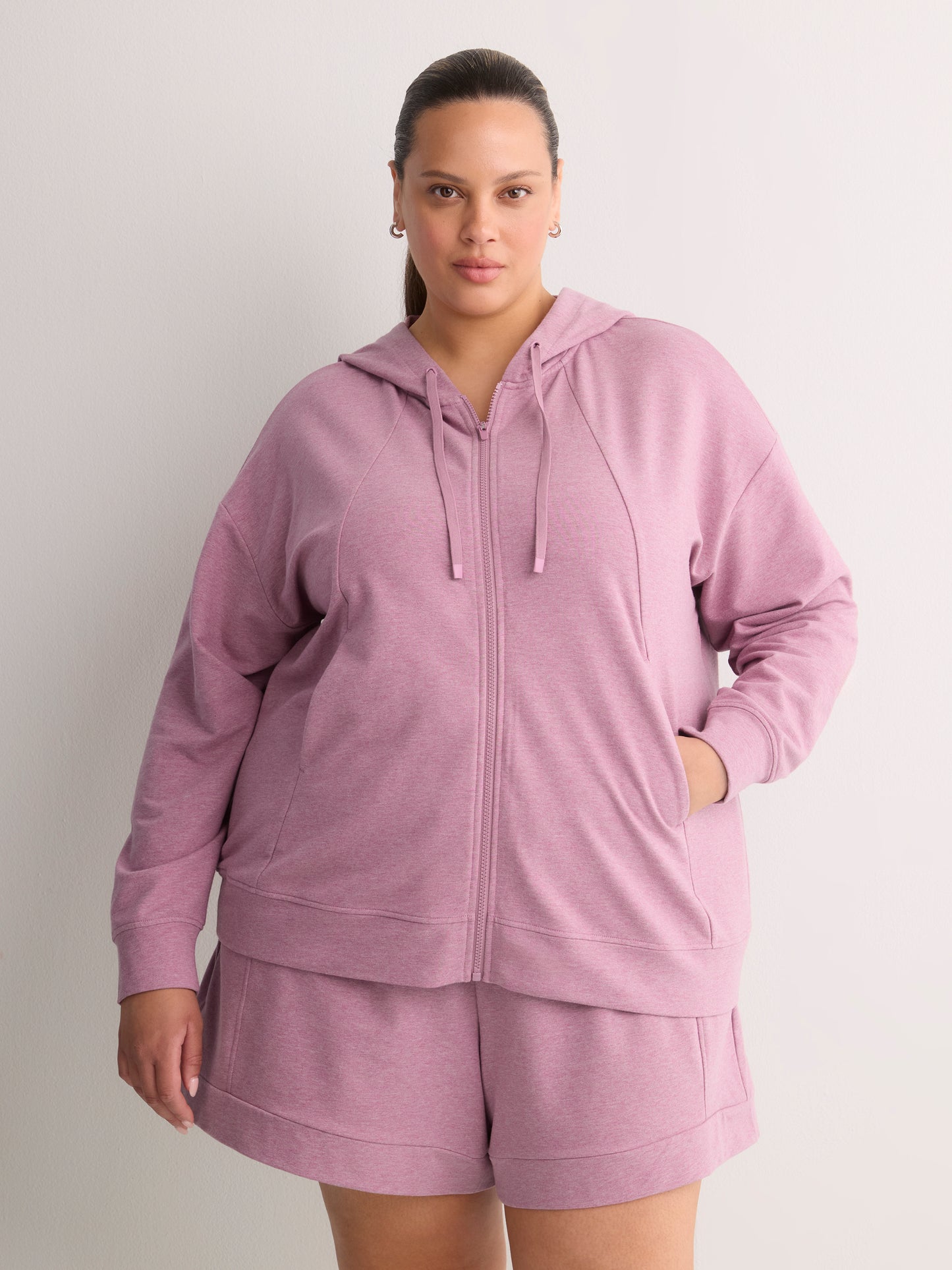 French Terry Hooded Jacket - Active Zone