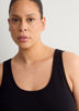 Black Swing Tank Top with Racerback Fooler - Active Zone