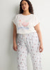 Pyjama Capri Pant with Snoopy Print - ti Voglio