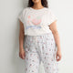 Pyjama Capri Pant with Snoopy Print - ti Voglio
