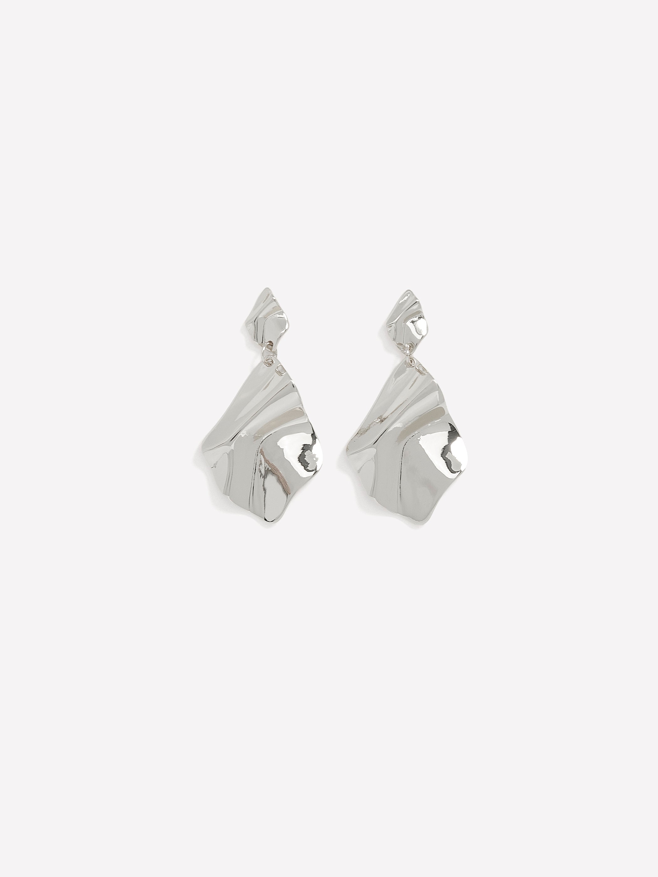 Boucles d'oreilles à pendentifs martelés