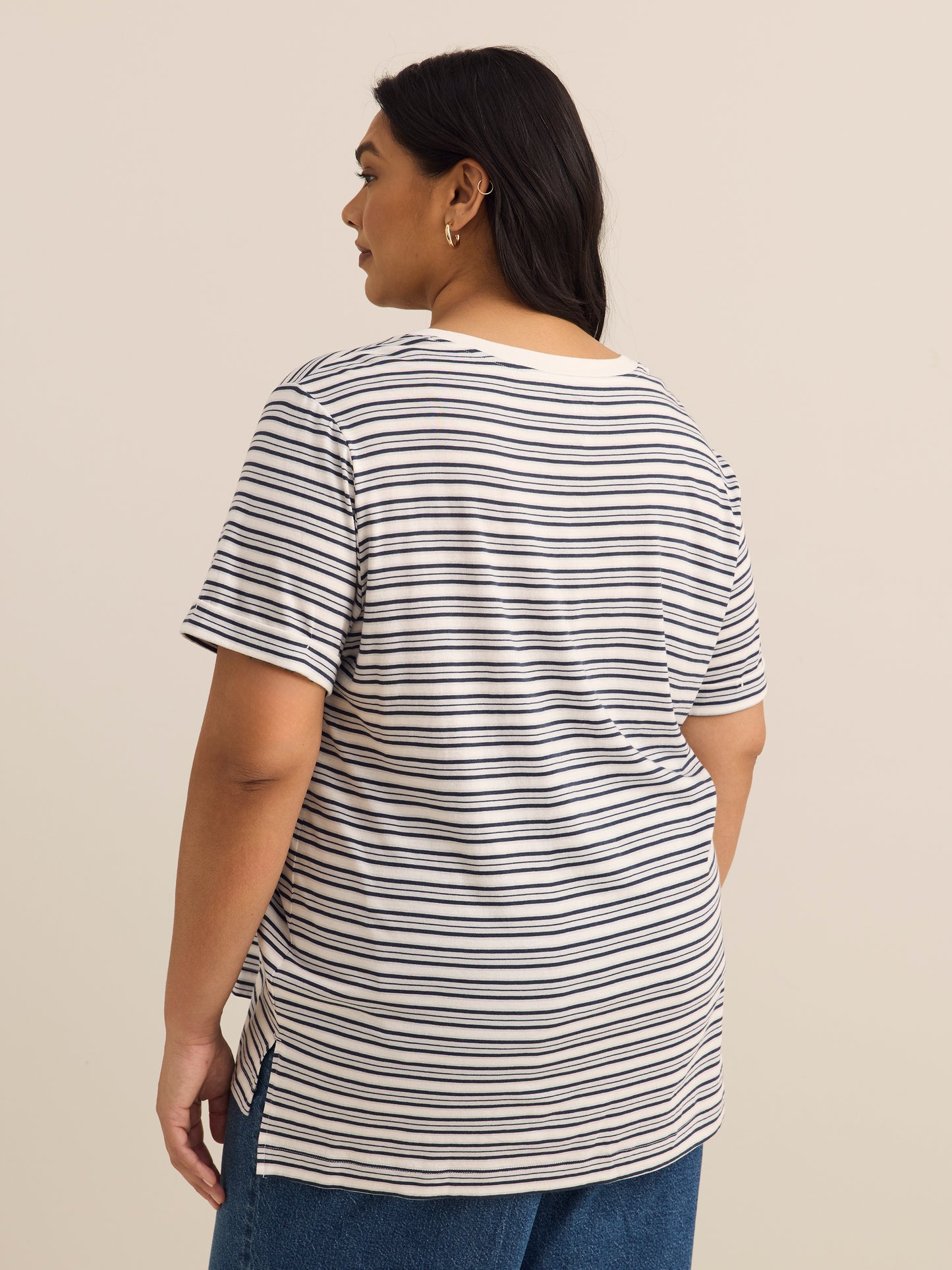 Responsible, Boyfriend-Fit Tee with Slits