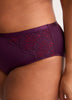 High-Cut Microfibre Brief with Side Embroidery - Déesse