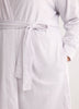 Lilac Heather Hooded French Terry Robe - tiVOGLIO