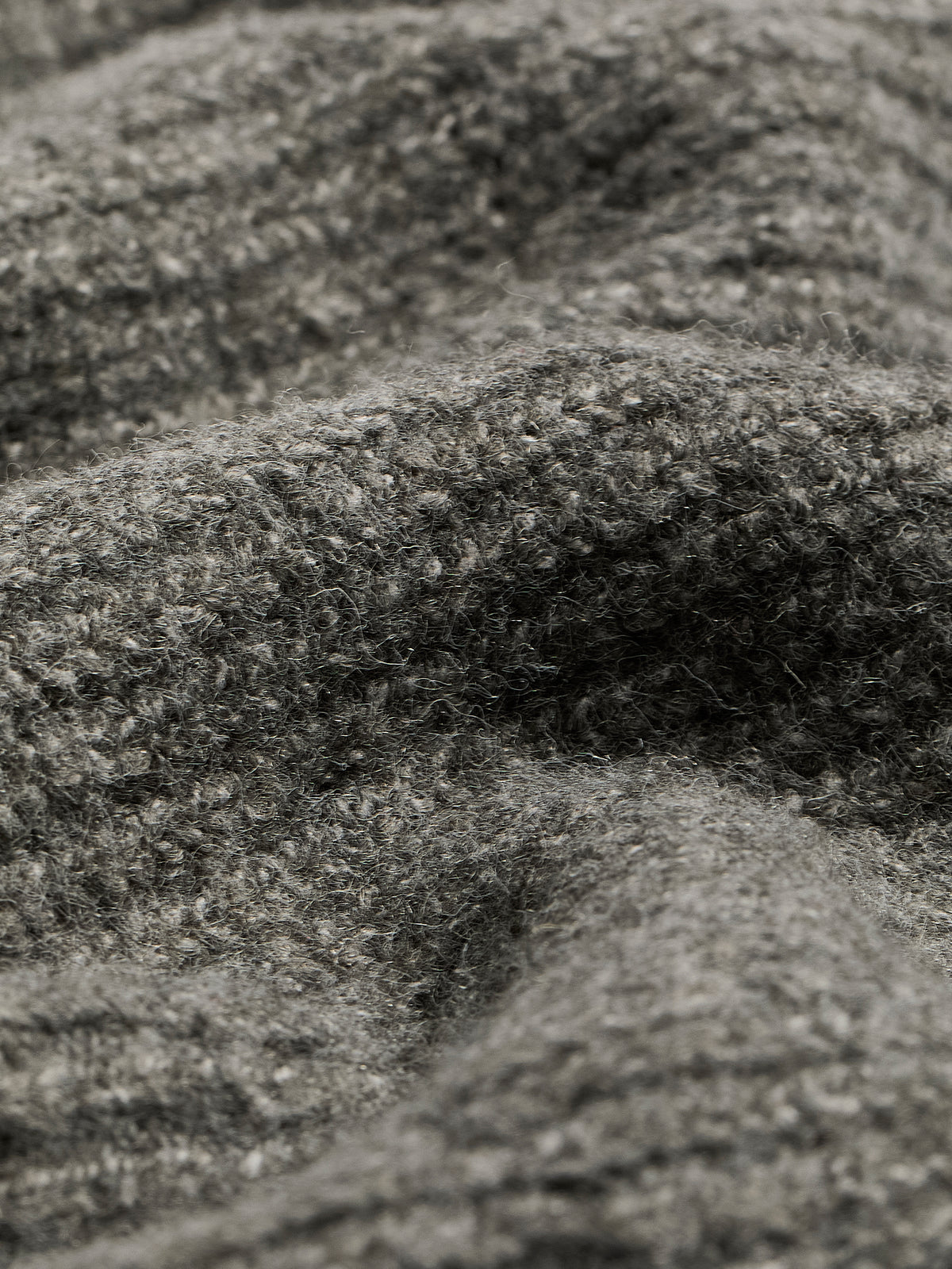 Loose-Fit Half-Zip Shaker Knit Sweater