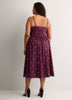 Heart-Neck Bustier Fit-and-Flare Midi Dress - Addition Elle