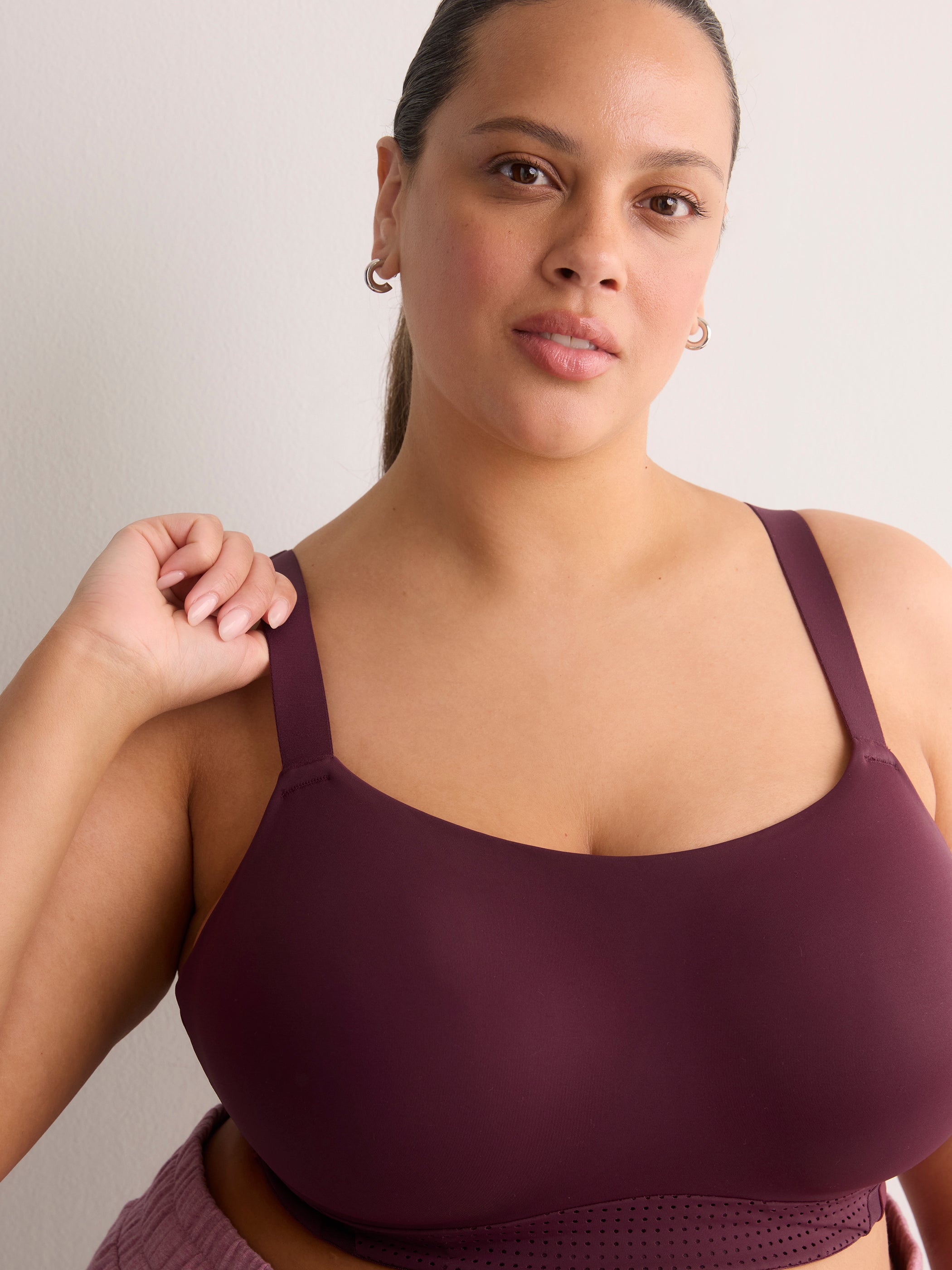 Purple Medium Support Flex Wire Sports Bra - Active Zone