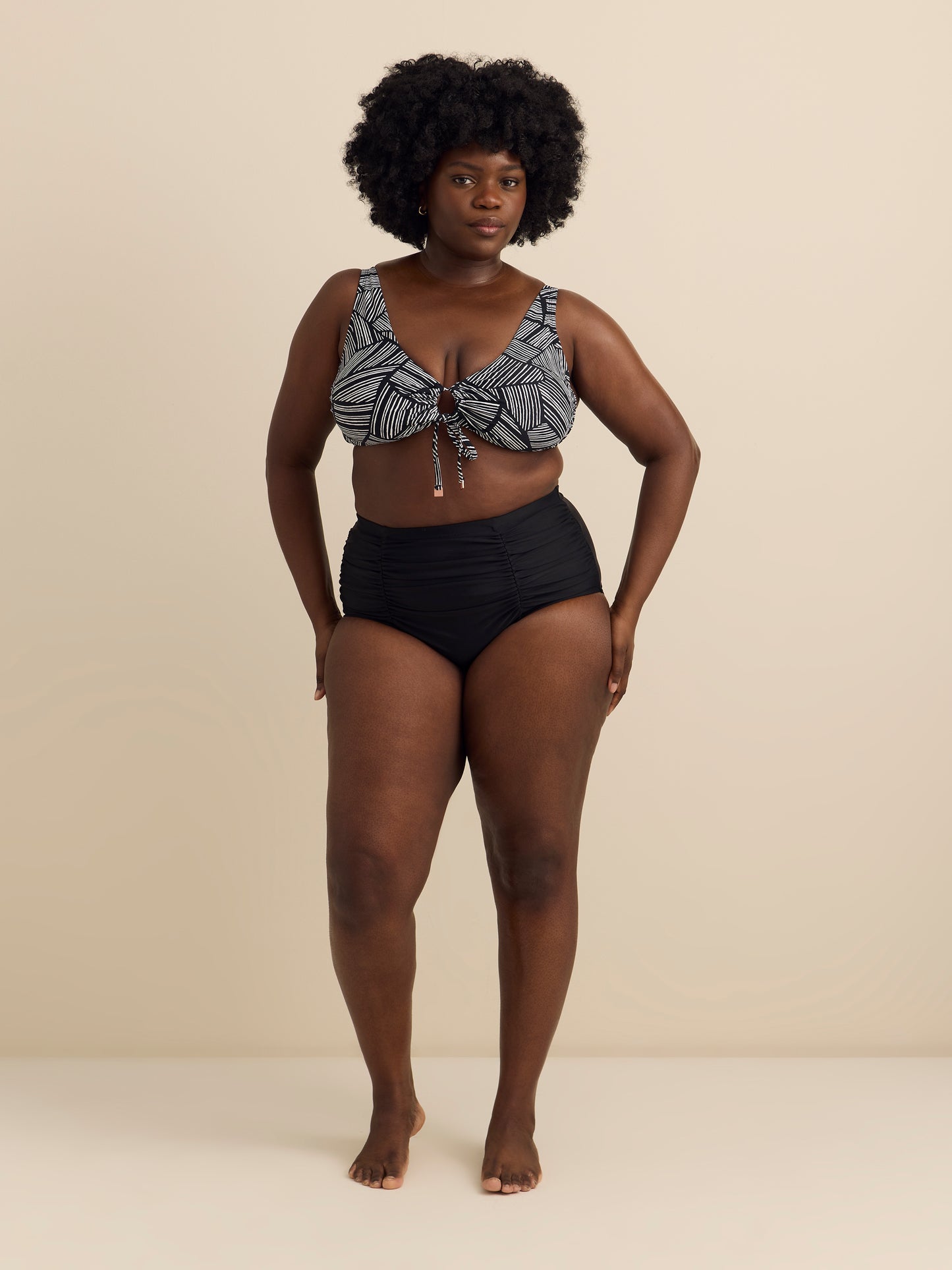 Culotte de maillot à  taille haute Costa - Raisins Curve