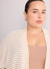 Relaxed-Fit Short-Sleeve Crochet Tunic Cardigan