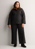 Black Aviator Coated Parka