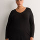 Long Black Modern-Fit Tee - PENN. Essentials