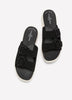 Wide Width, Double Buckle Drift Faye Slip-On Sandal - Clarks