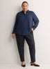 Navy Pull-On Tapered-Leg Knit Pant, Essential Pant