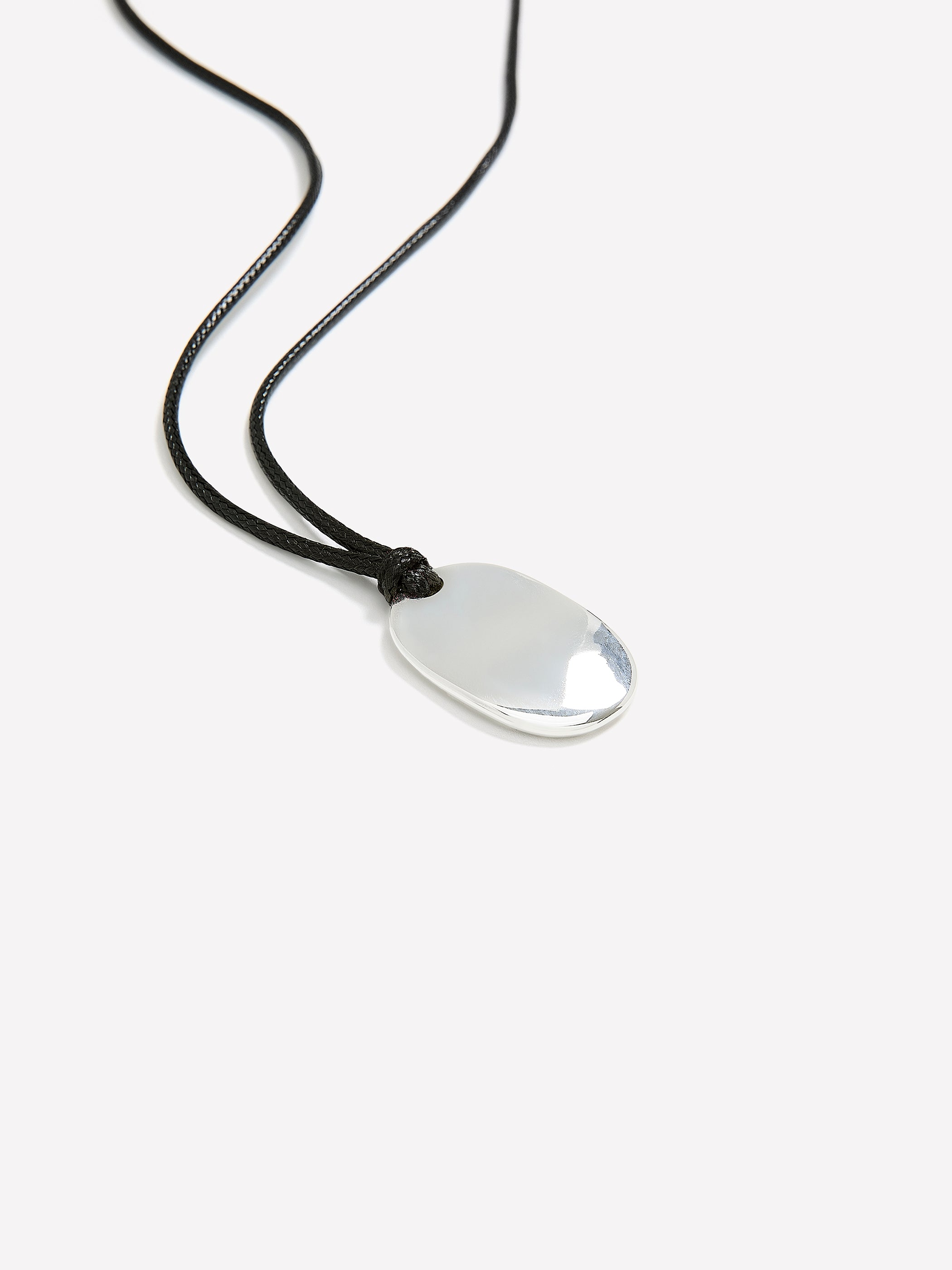 Corded Adjustable Necklace with Metal Pendant