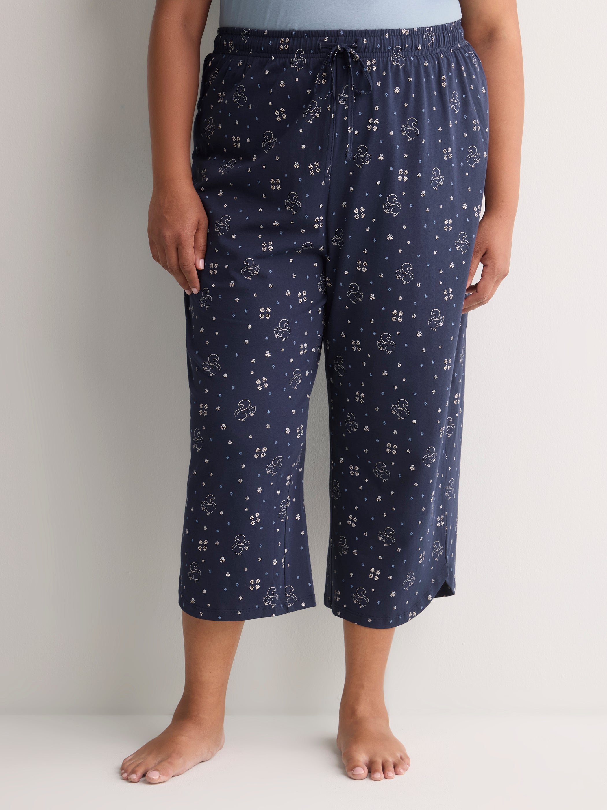 Printed Straight-Leg Capri Pyjama Pant - ti Voglio