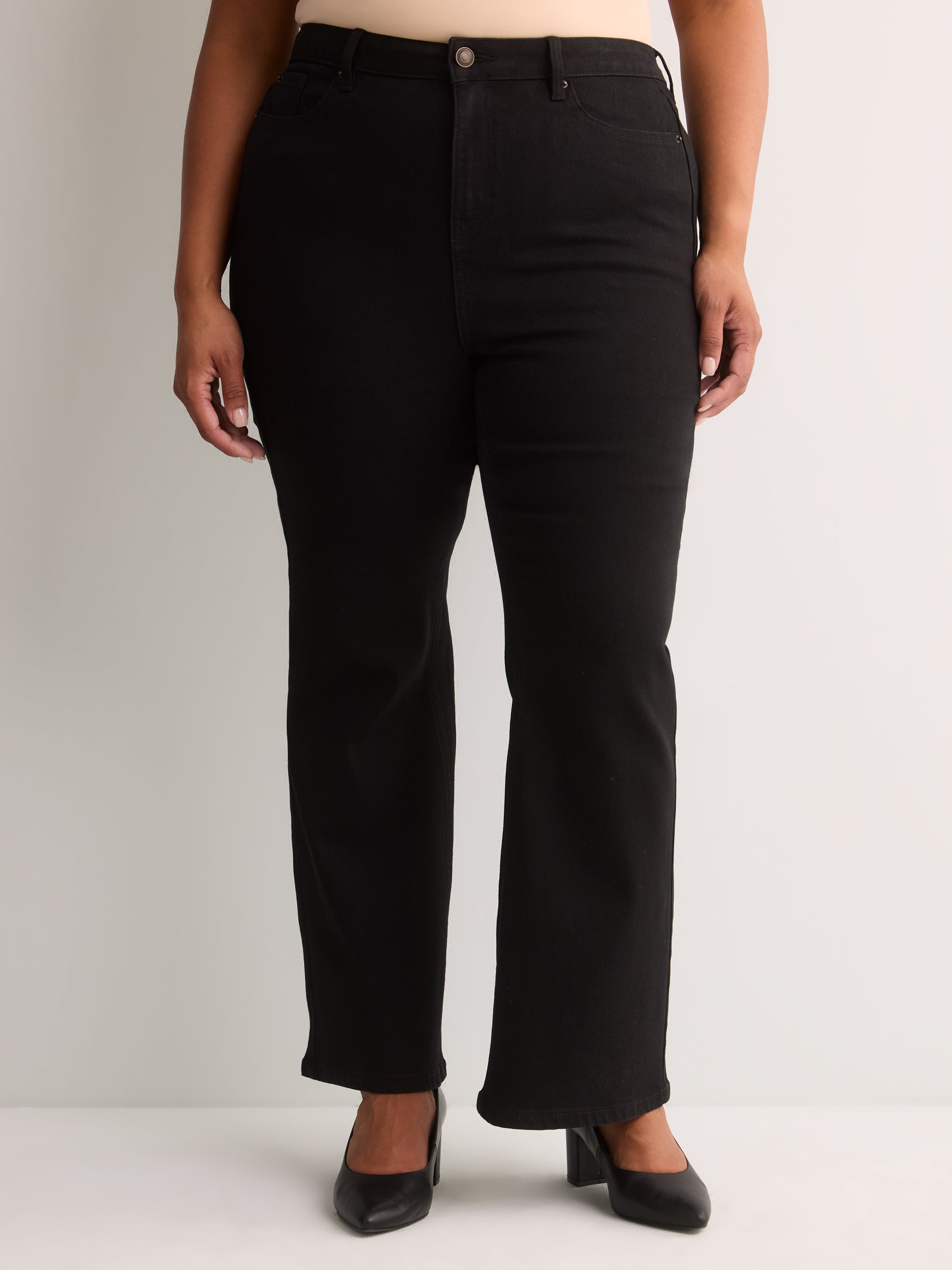 Classic-Fit High-Rise Flared-Leg Denim Pant - d/C jeans