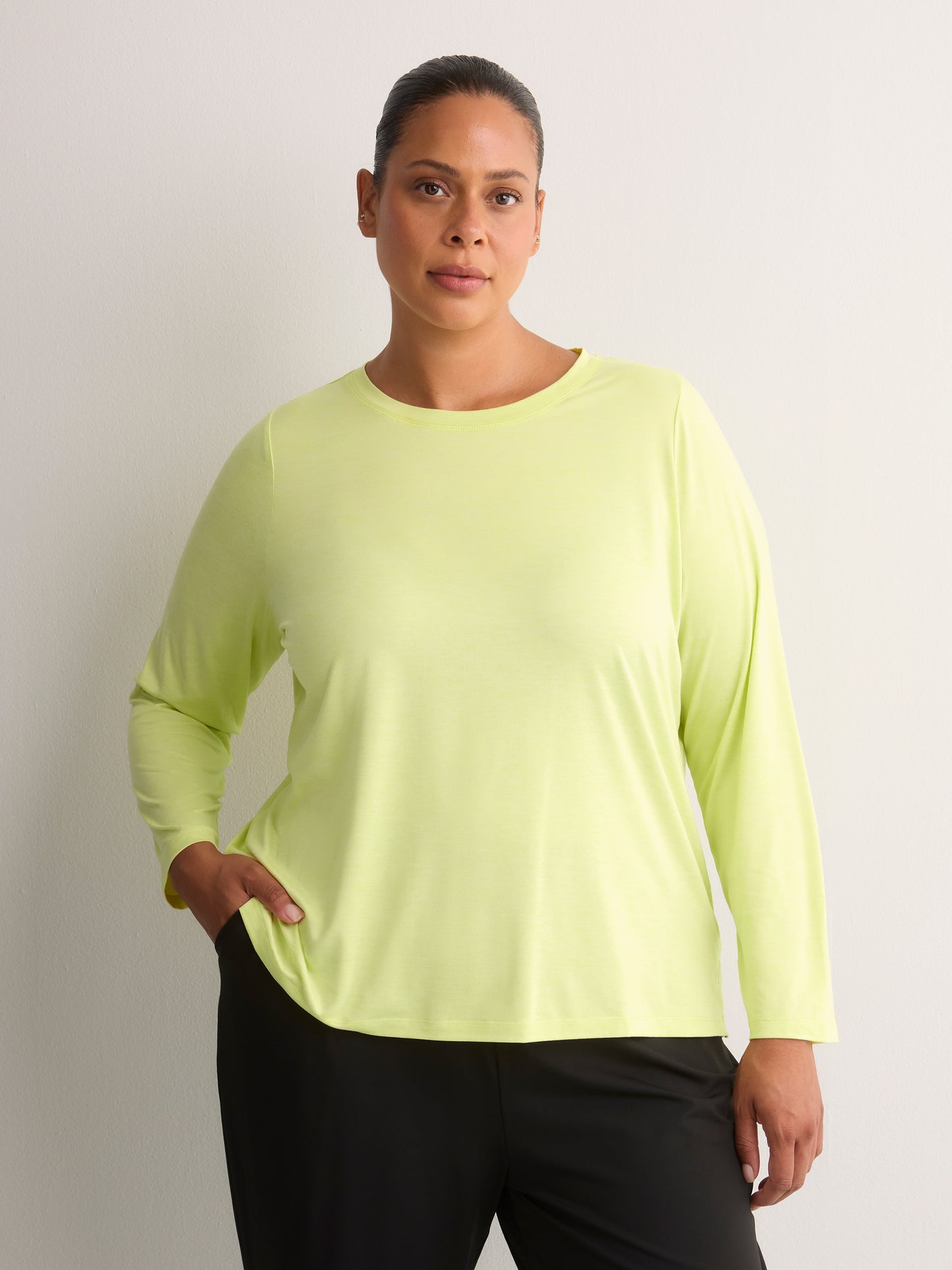 Responsible, Space-Dye Long-Sleeve T-Shirt with Back Insert - Active Zone