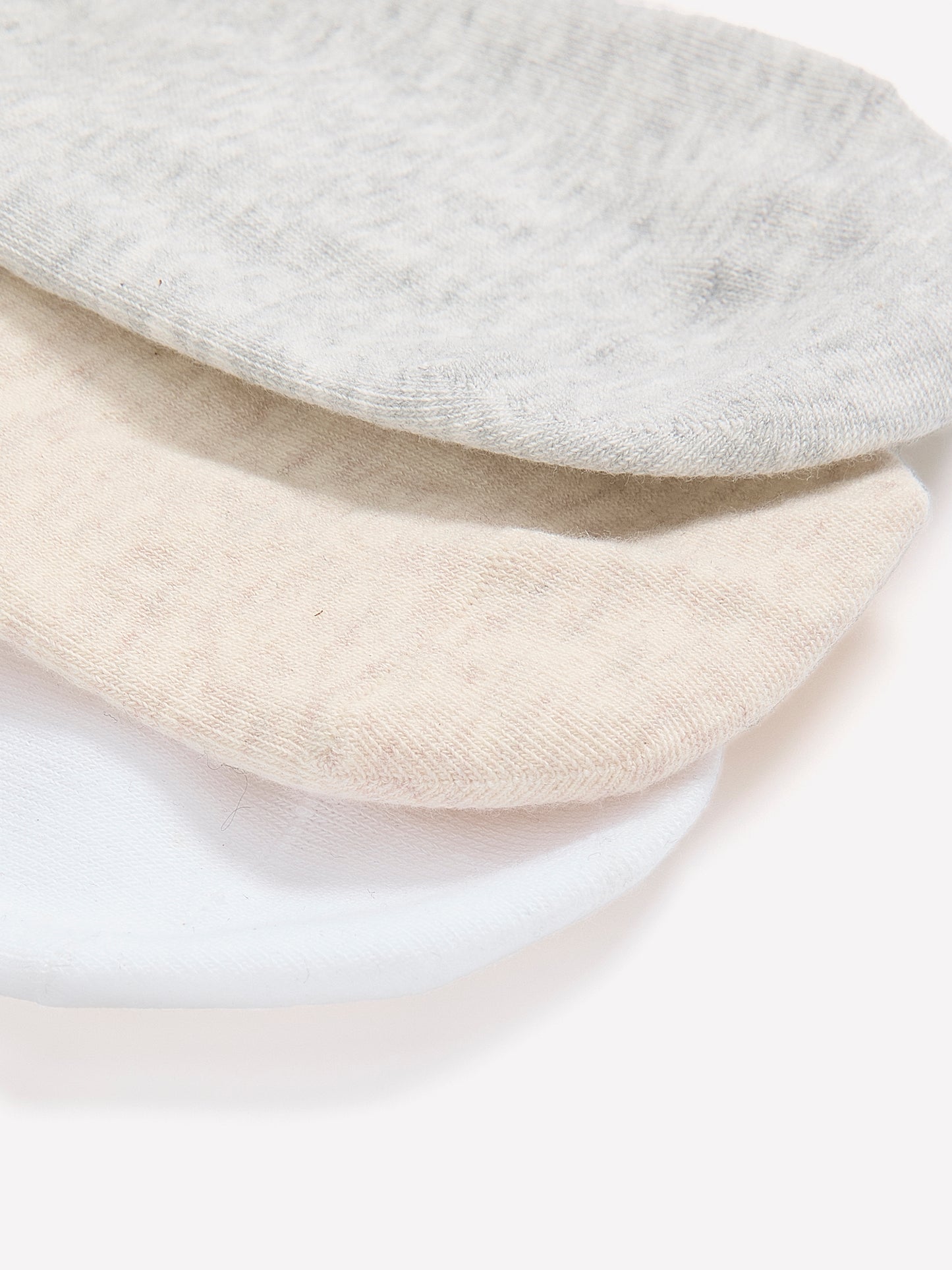 Neutral Knit Sneaker Socks, Set of 3