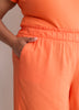 Woven Wide-Leg Slip-On Cropped Pant