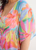 Floral Chiffon Caftan - Bleu by Rod Beattie