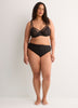 Black Unlined Underwire Double-Layer Lace Bra - Déesse Collection