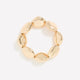 Large Golden Pebble Elastic Bracelet