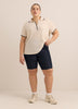Blue Denim Knit Bike Short