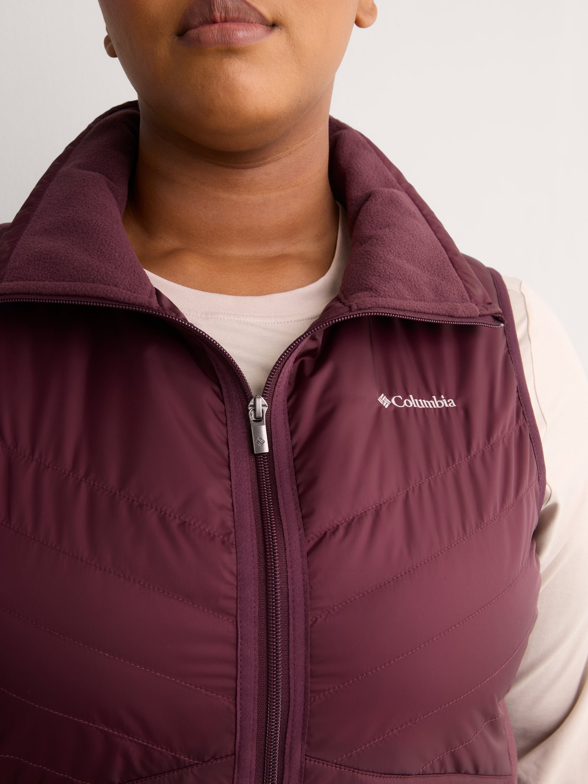 Mix It Around Long Vest II - Columbia